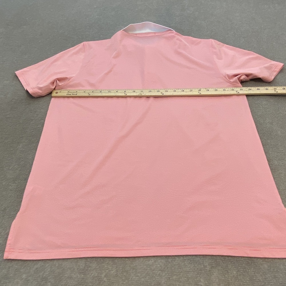 Southern Tide Pink Polo with White Contrast Collar golf polo - Picture 6 of 9